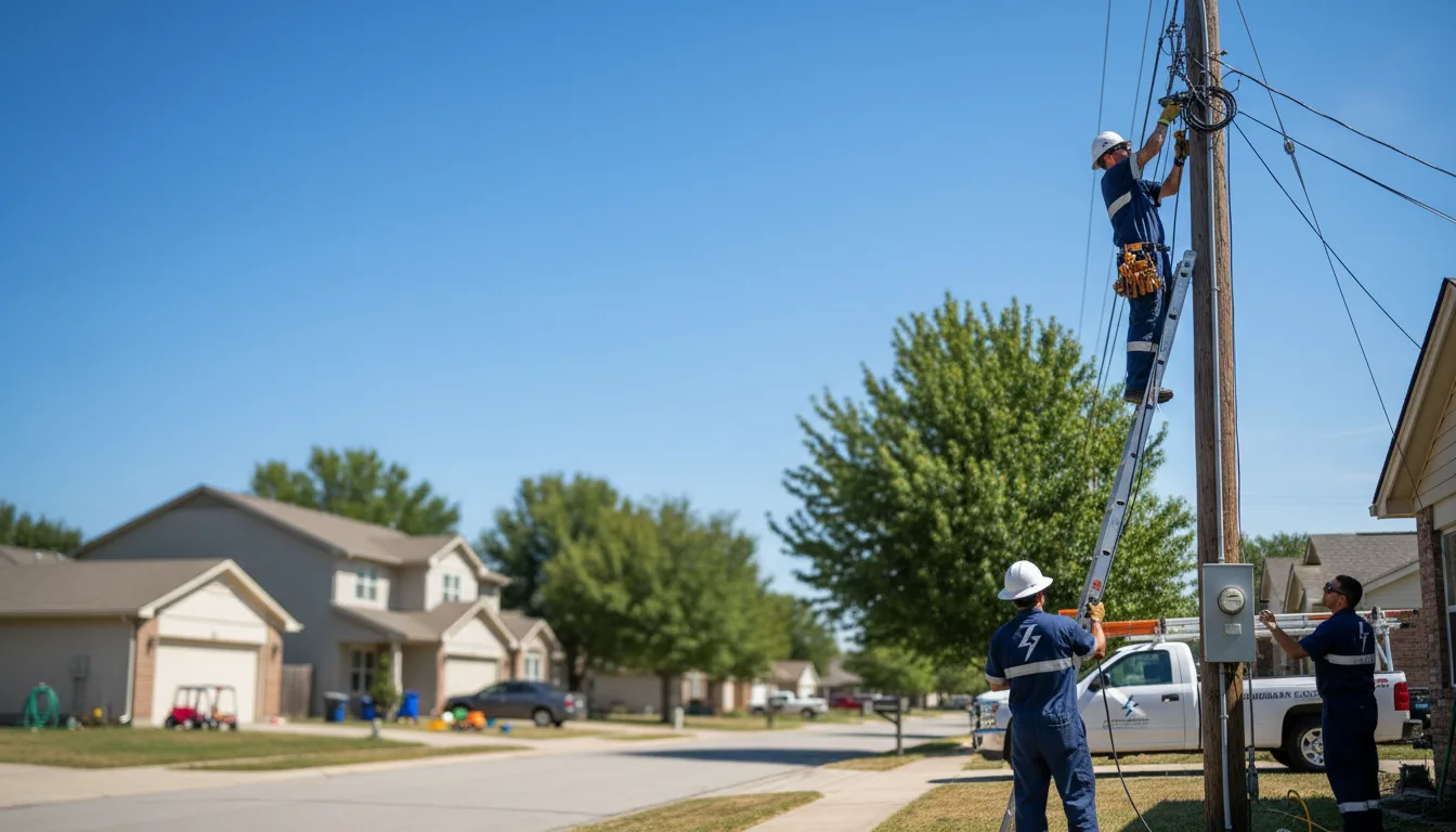 Residential electrician providing installation services in Rockaway Beach, MO